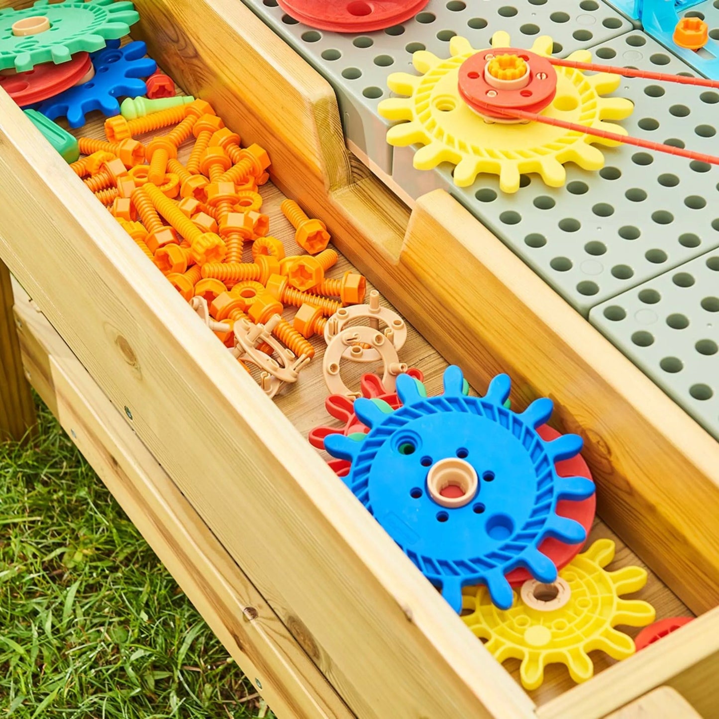 Masterkidz lauko medinis STEM edukacinis stalas