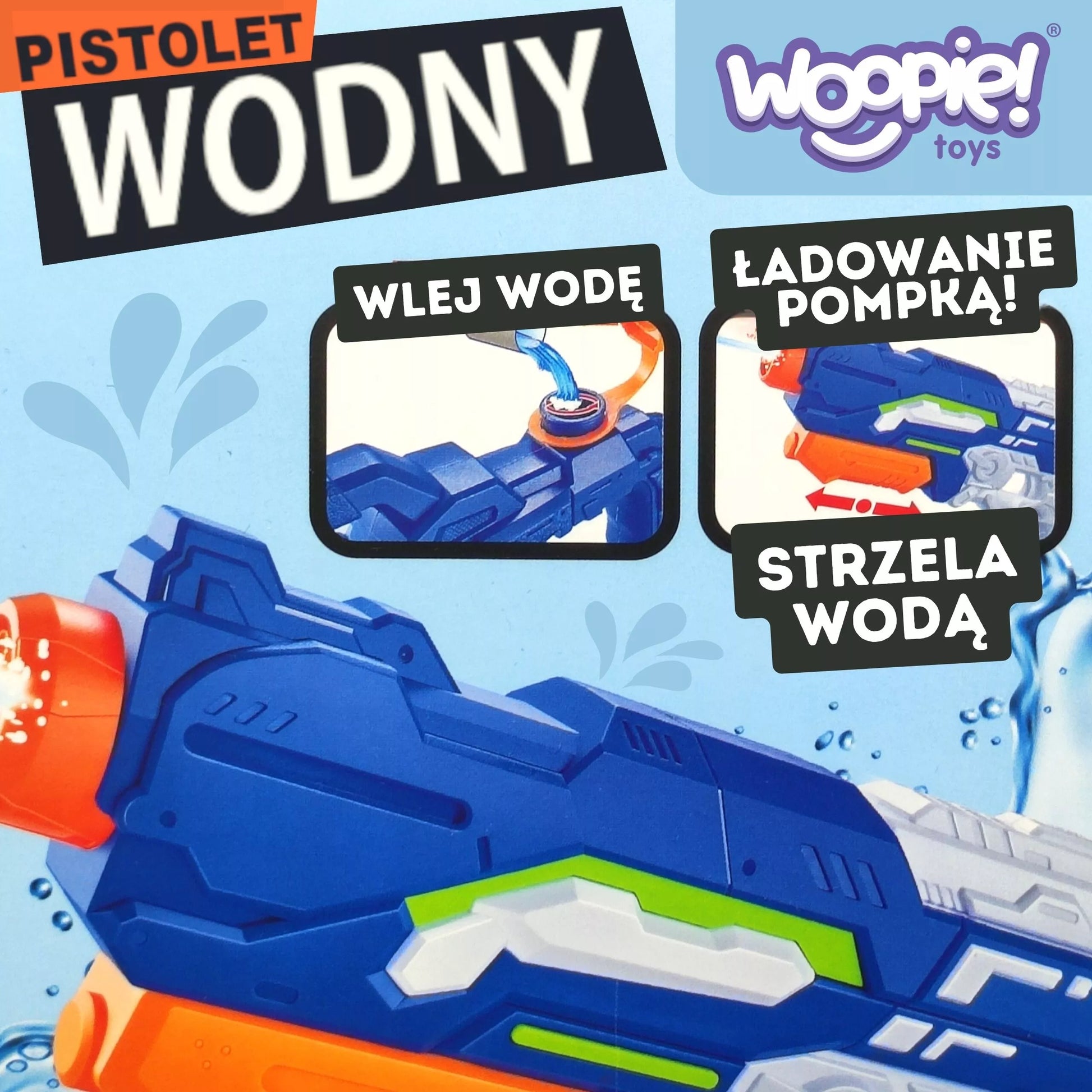 WOOPIE pneumatinis vandens pistoletas