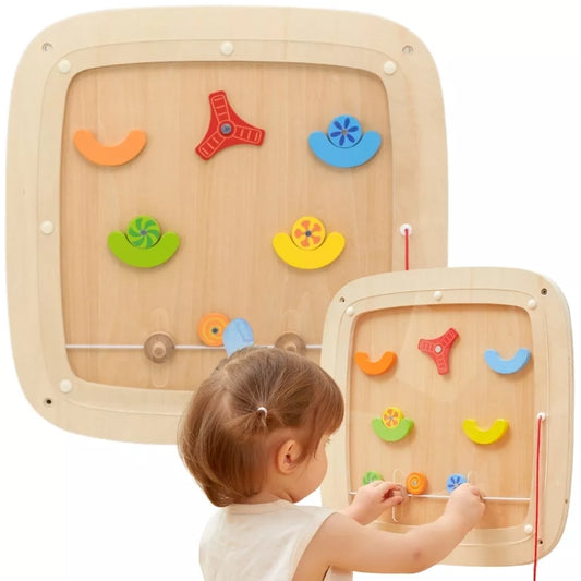 VIGA medinė manipuliacinė sensorinė fliperio žaidimo lenta