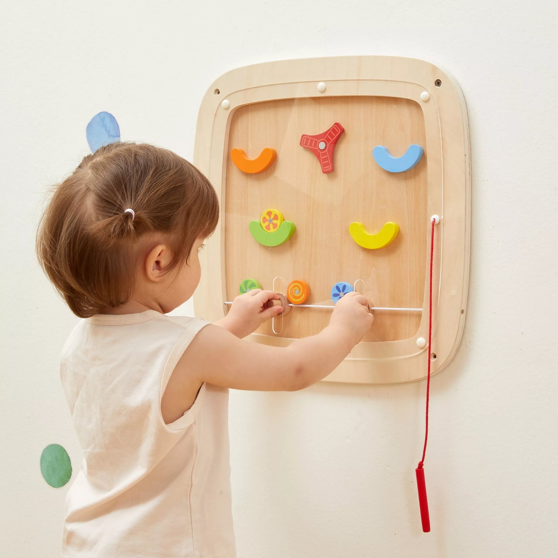 VIGA medinė manipuliacinė sensorinė fliperio žaidimo lenta