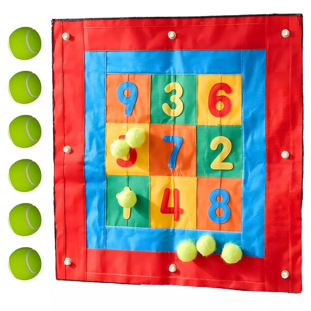 Masterkidz milžiniška STEM velcro smiginio lenta su skaičiais