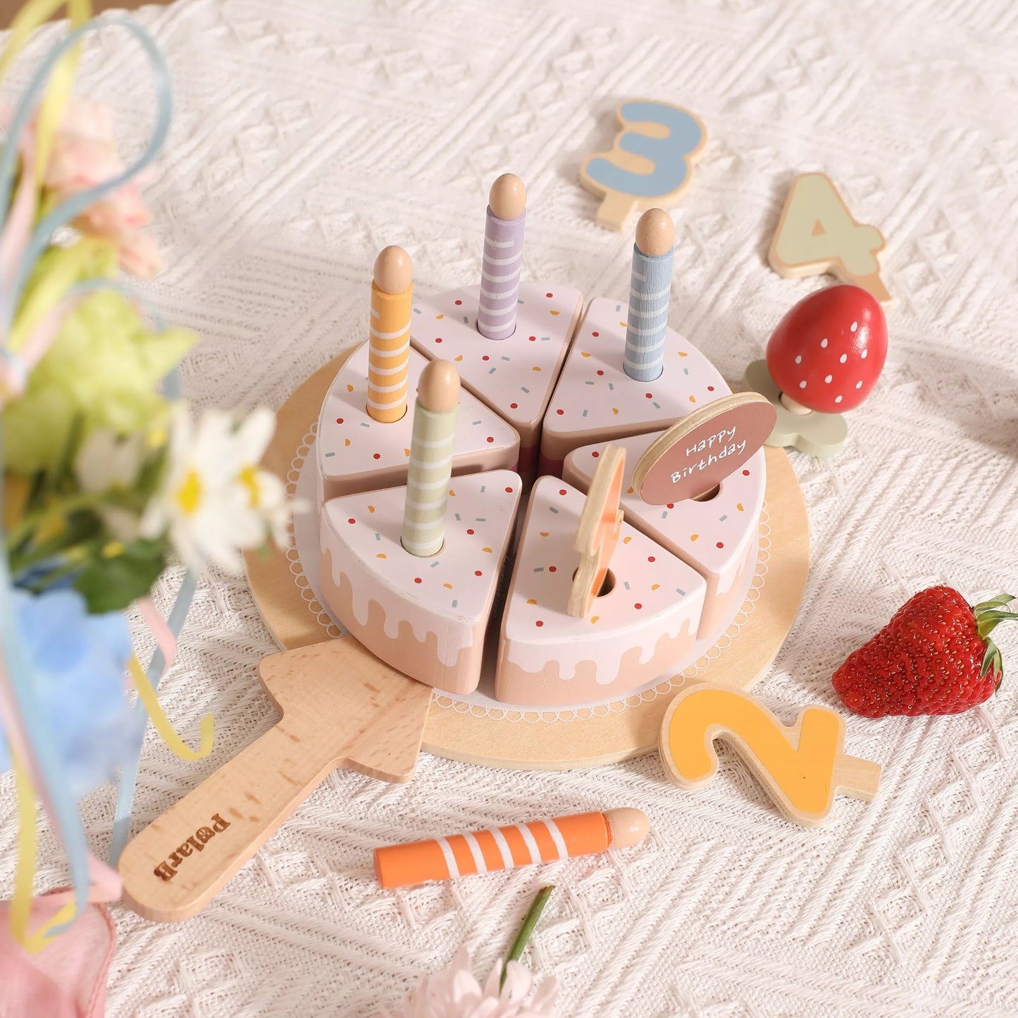 VIGA medinis gimtadienio tortas pjaustymui