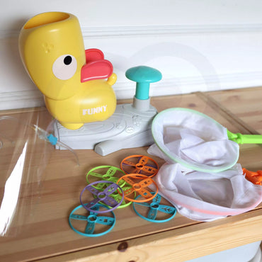 WOOPIE žaidimų automatas „Gaudyk frisbį“ – disko mėtytuvas