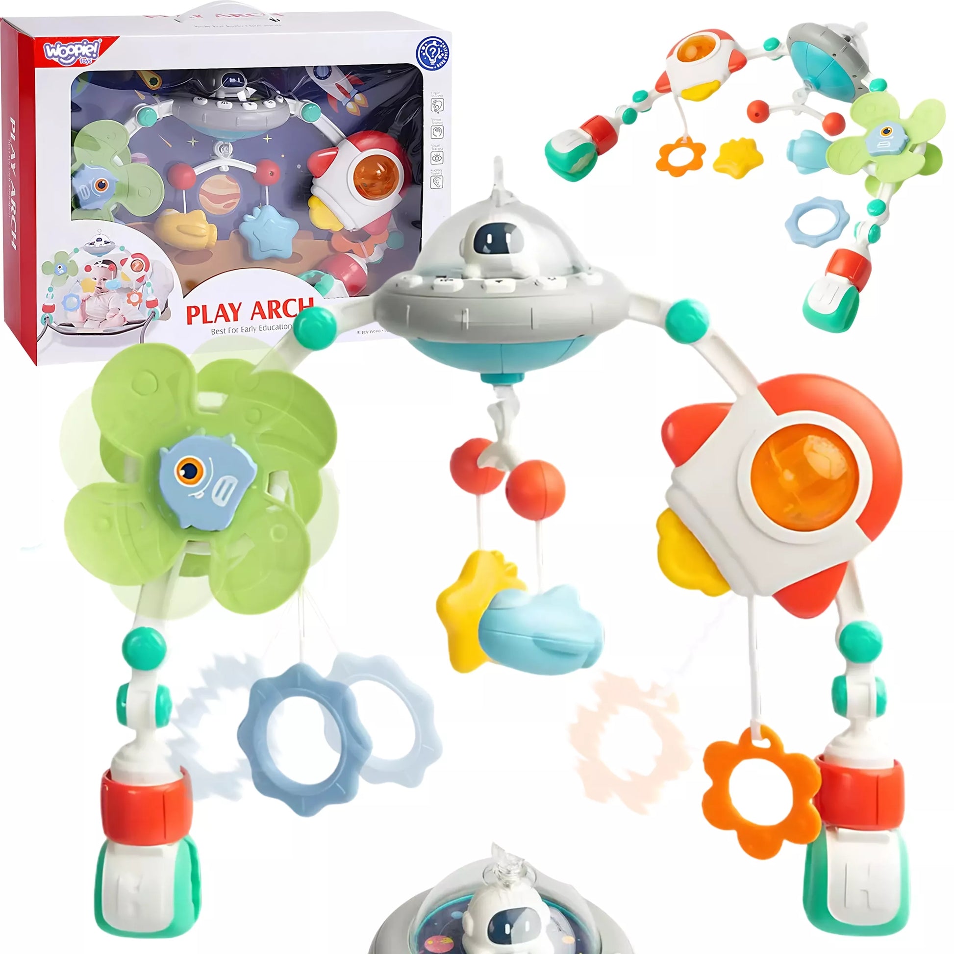 WOOPIE BABY interaktyvi lovelės arka su lopšinės grojimu