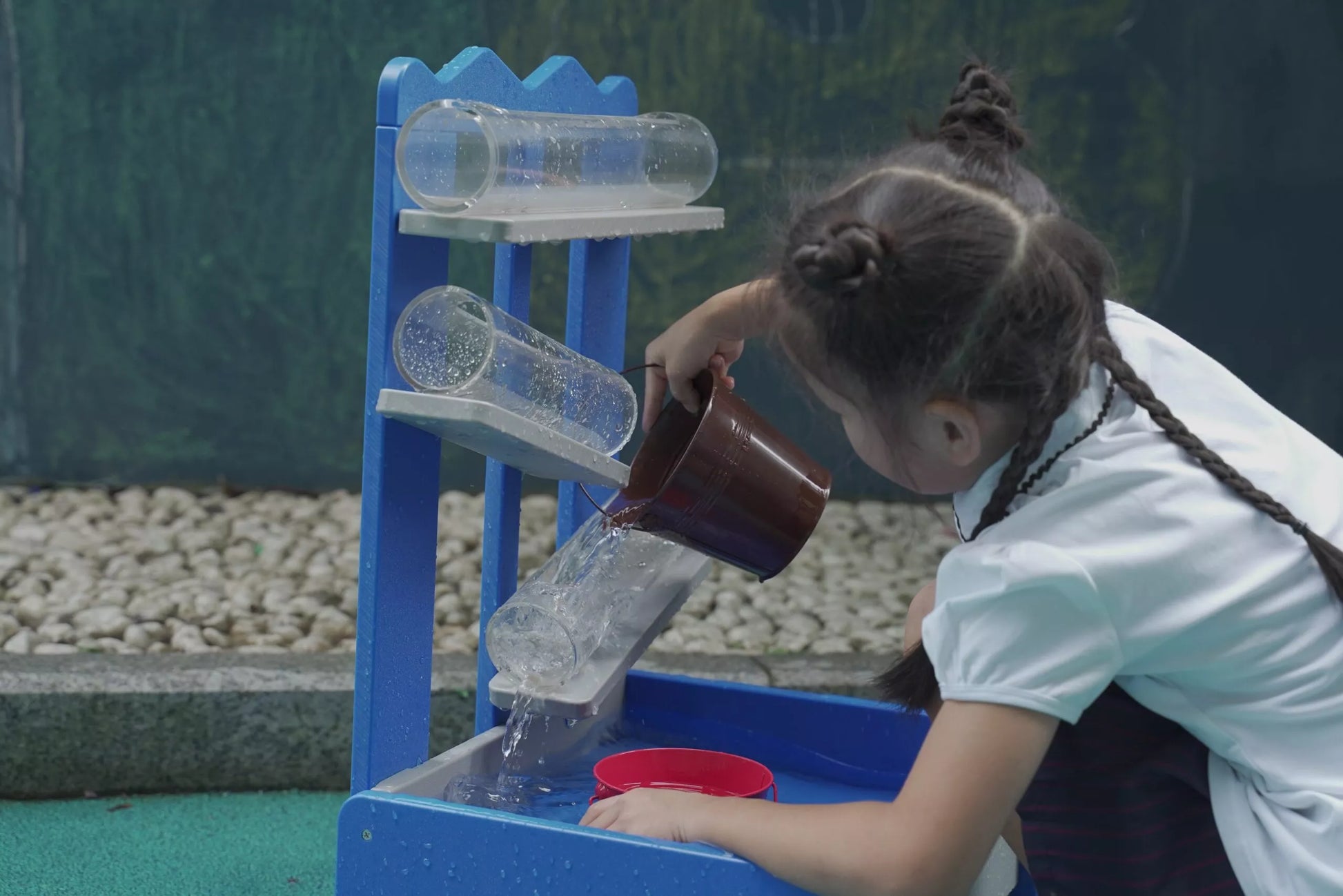 CLASSIC WORLD EDU žaidimų aikštelės vandens žaislų latakai – eksperimentinis rinkinys