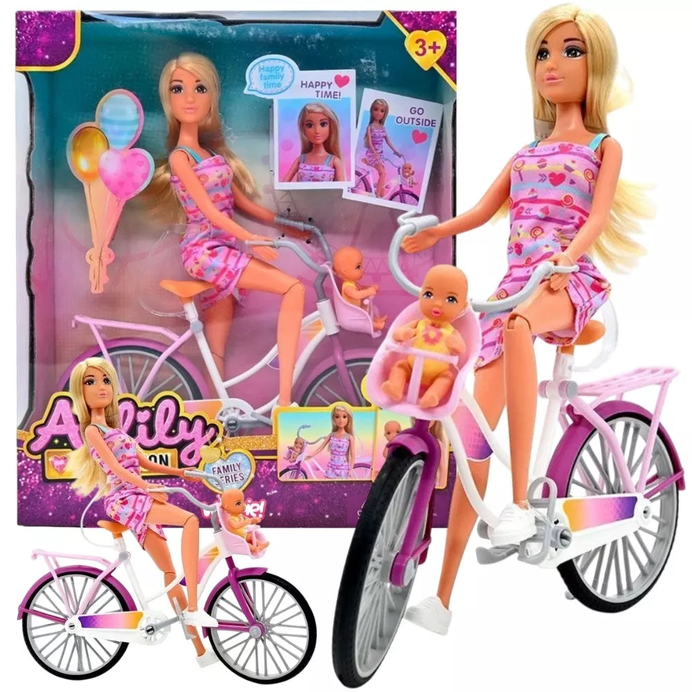 WOOPIE ROYAL Lėlė Lelija Dviratininkė