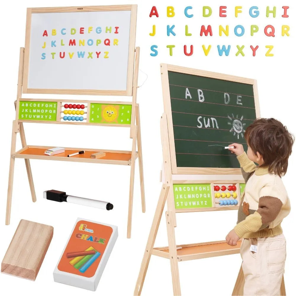 VIGA didelė edukacinė lenta 2 in 1