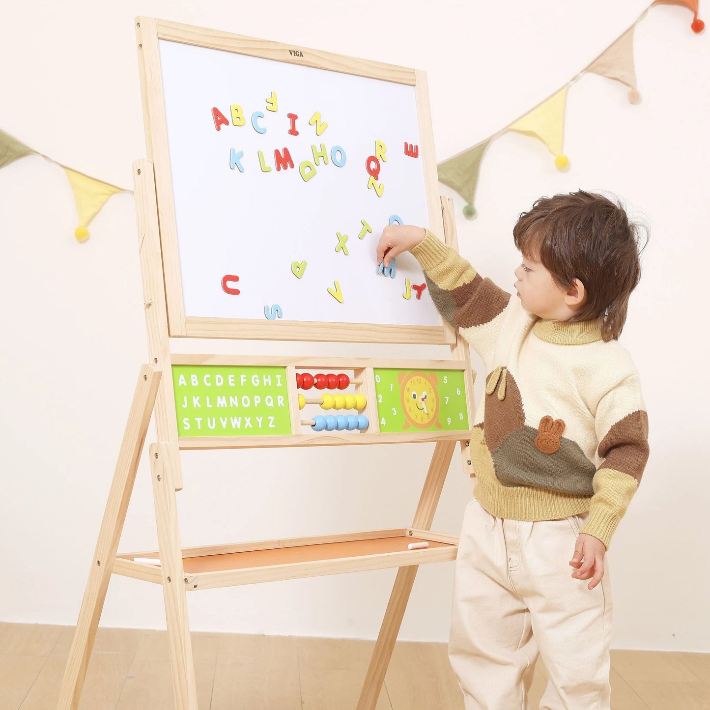 VIGA didelė edukacinė lenta 2 in 1