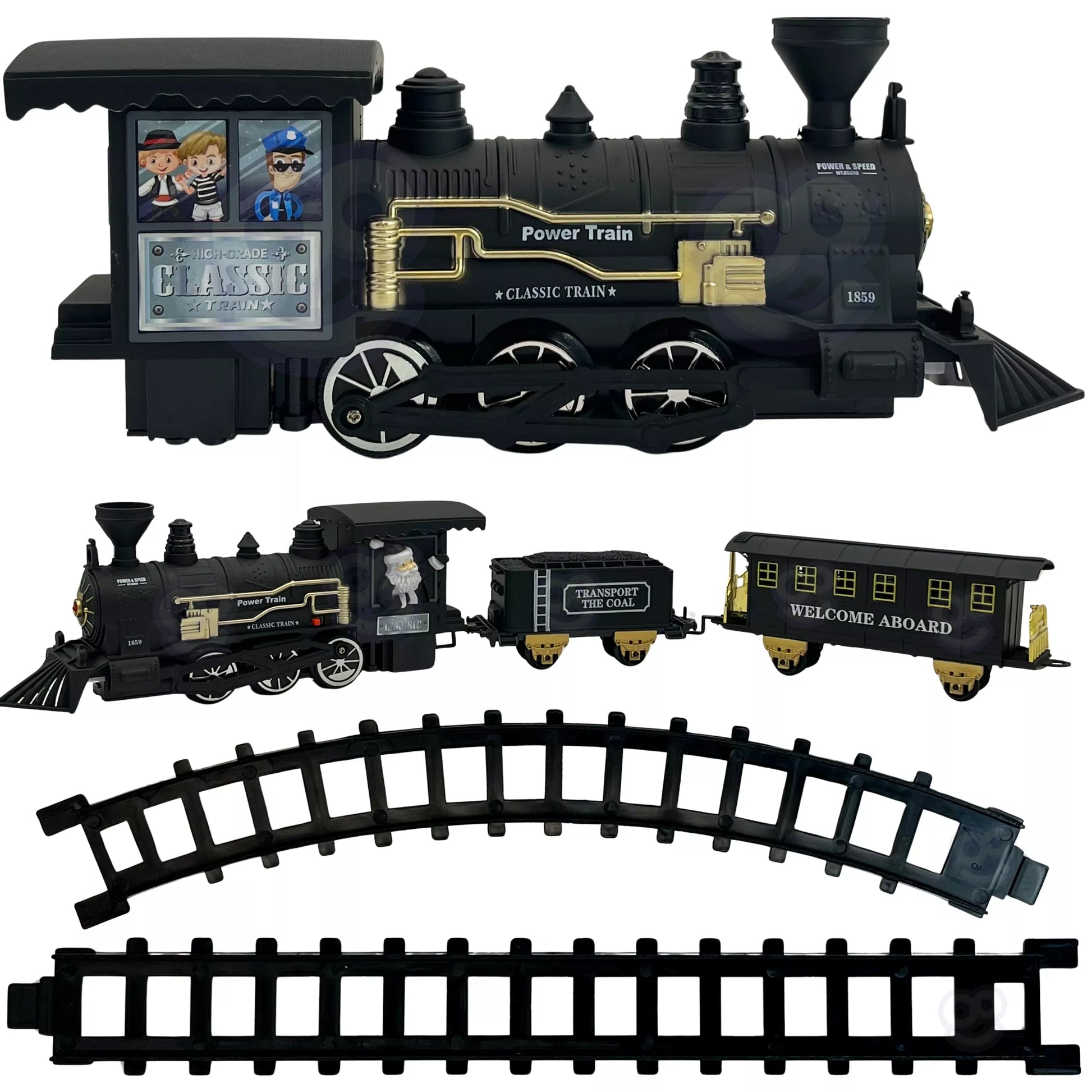  WOOPIE traukinio lokomotyvo rinkinys XXL bėgis 403 cm