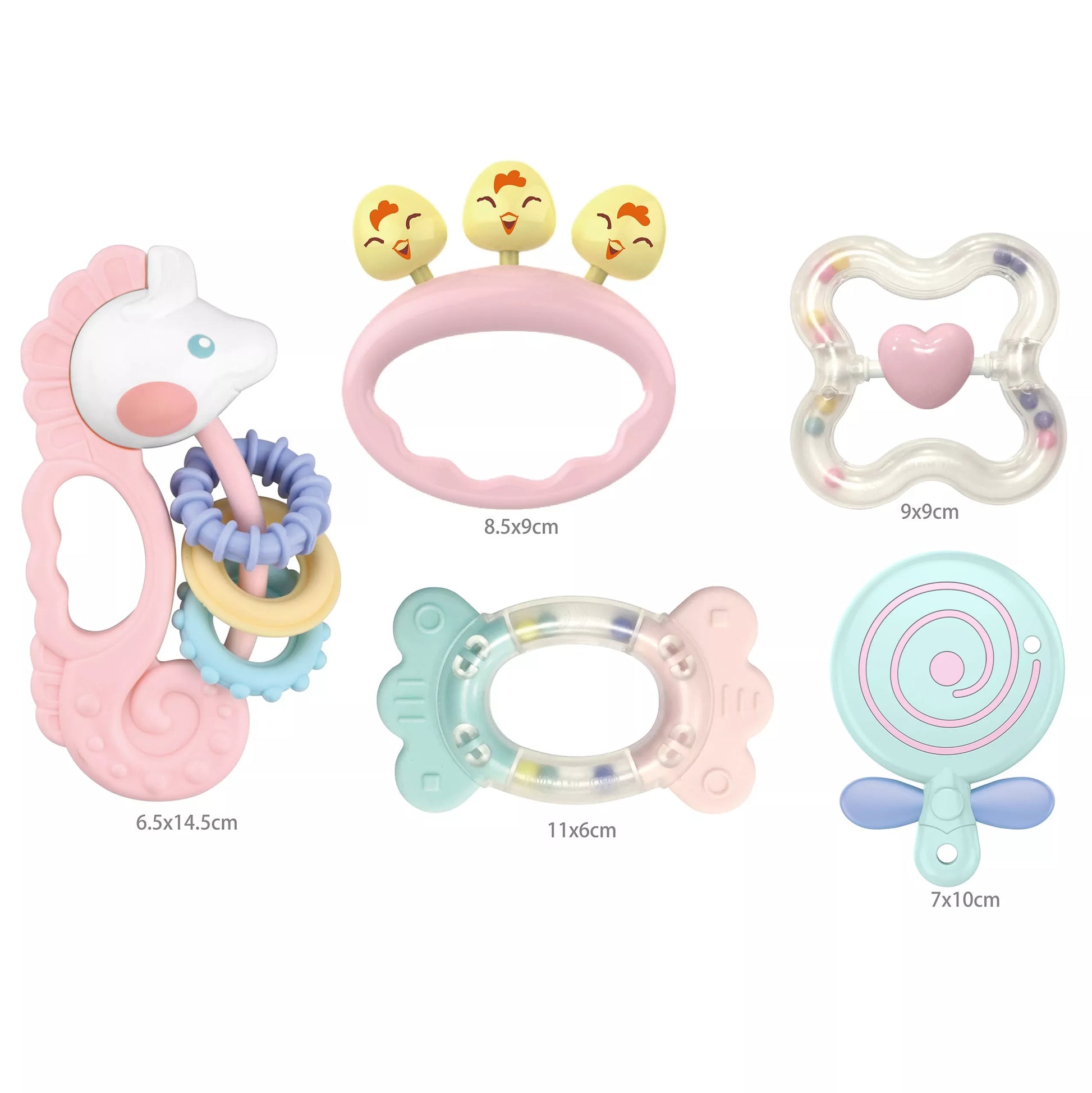 WOOPIE BABY sensorinis barškučių kramtukų rinkinys