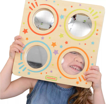 Masterkidz medinė sensorinė veidrodžių lenta – optikos atradimai ir pasaulio pažinimas