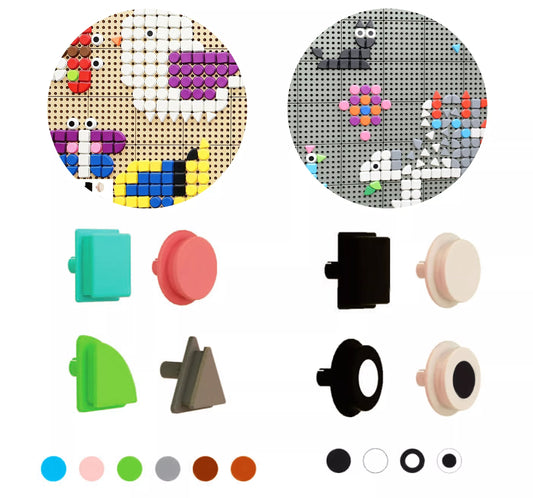 MASTERKIDZ geometrinių lentų elementai, 256 vnt.