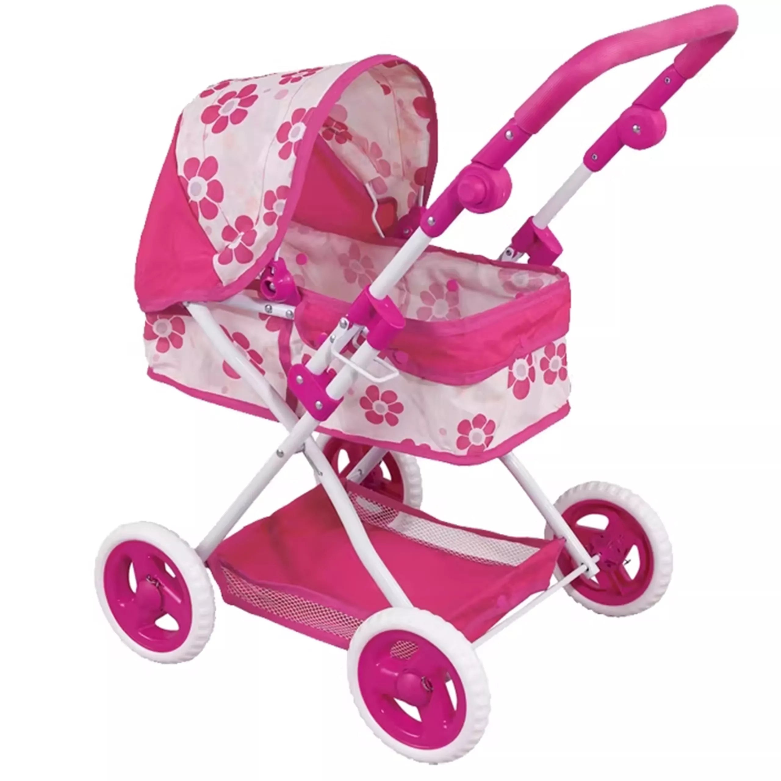 WOOPIE ROYAL gilus lėlių vežimėlis su reguliuojama rankena