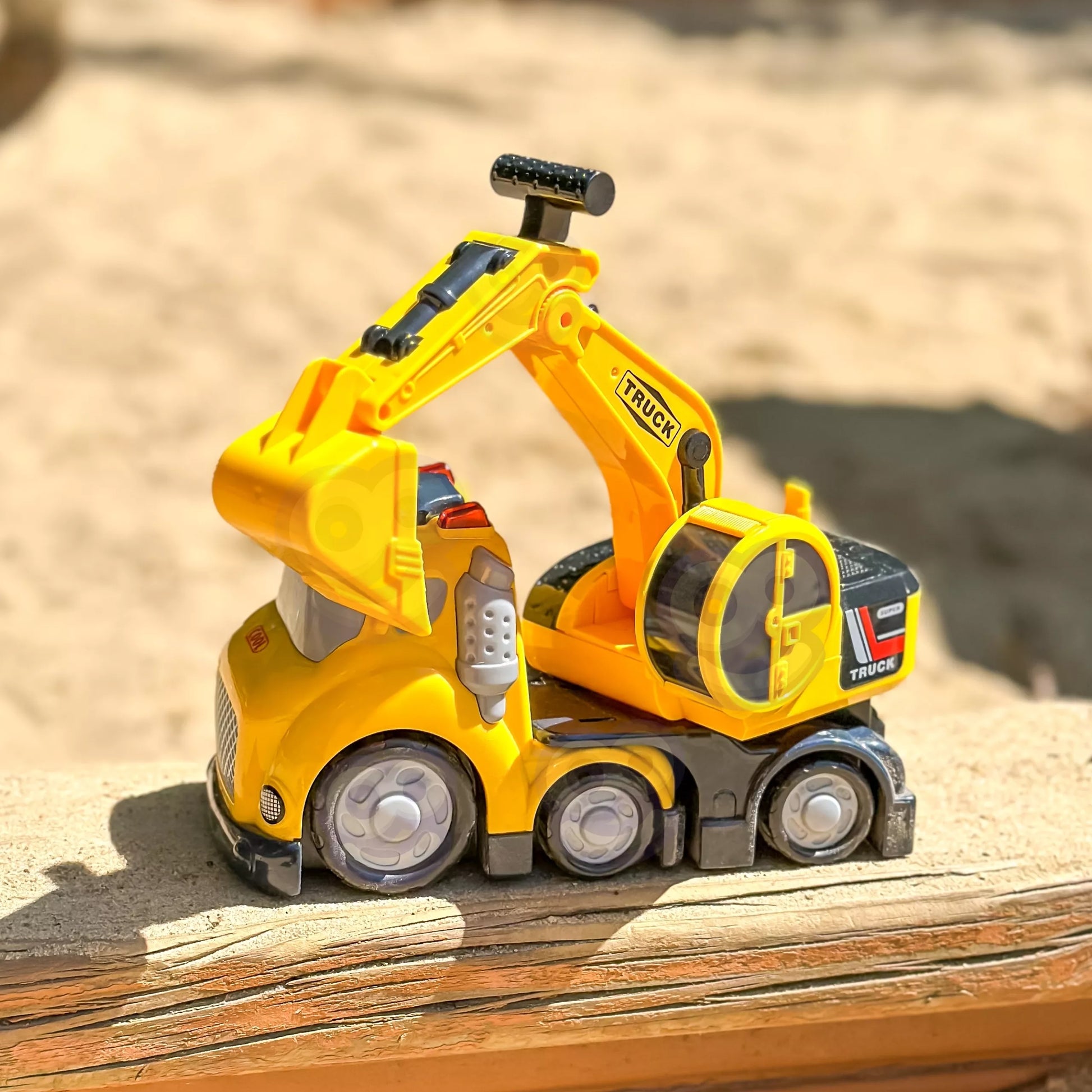 WOOPIE ekskavatoriaus miesto sunkvežimio garso ir šviesos efektai