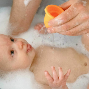 WOOPIE BABY vonios žaislų rinkinys: puodelis, antis ir muilo dozatorius