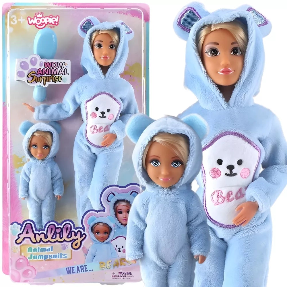 WOOPIE ROYAL Dolls Jumpsuits Blue Teddy Bears