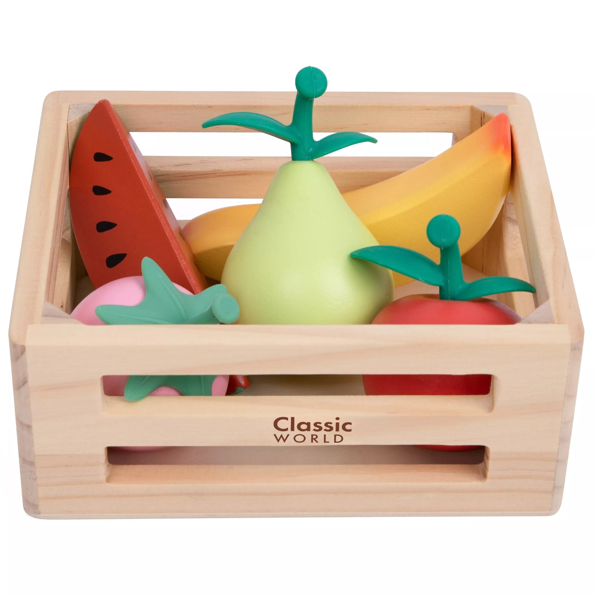 CLASSIC WORLD medinių daržovių rinkinys krepšelyje, 6 vnt.