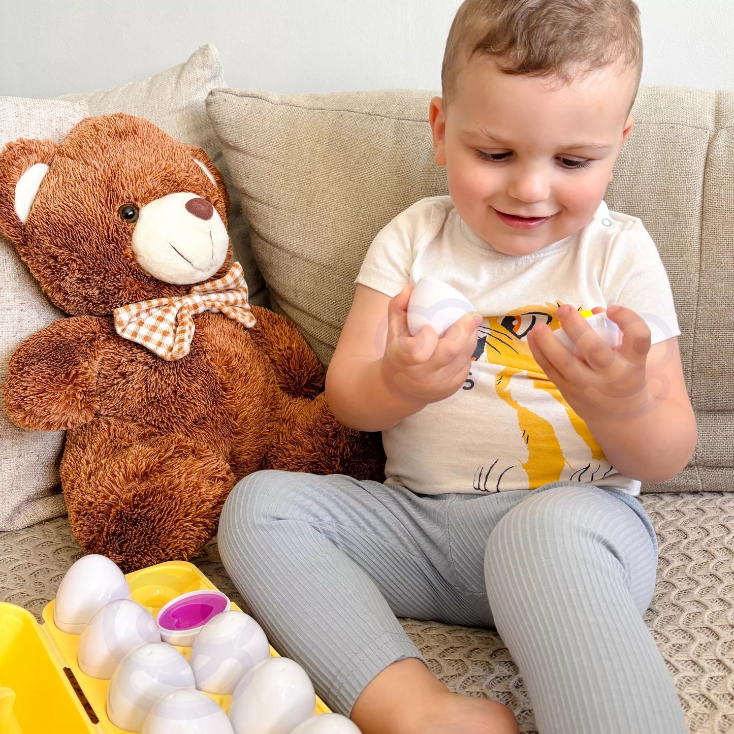 Woopie Montessori kiaušiniai – spalvų, formų ir logikos pažinimas