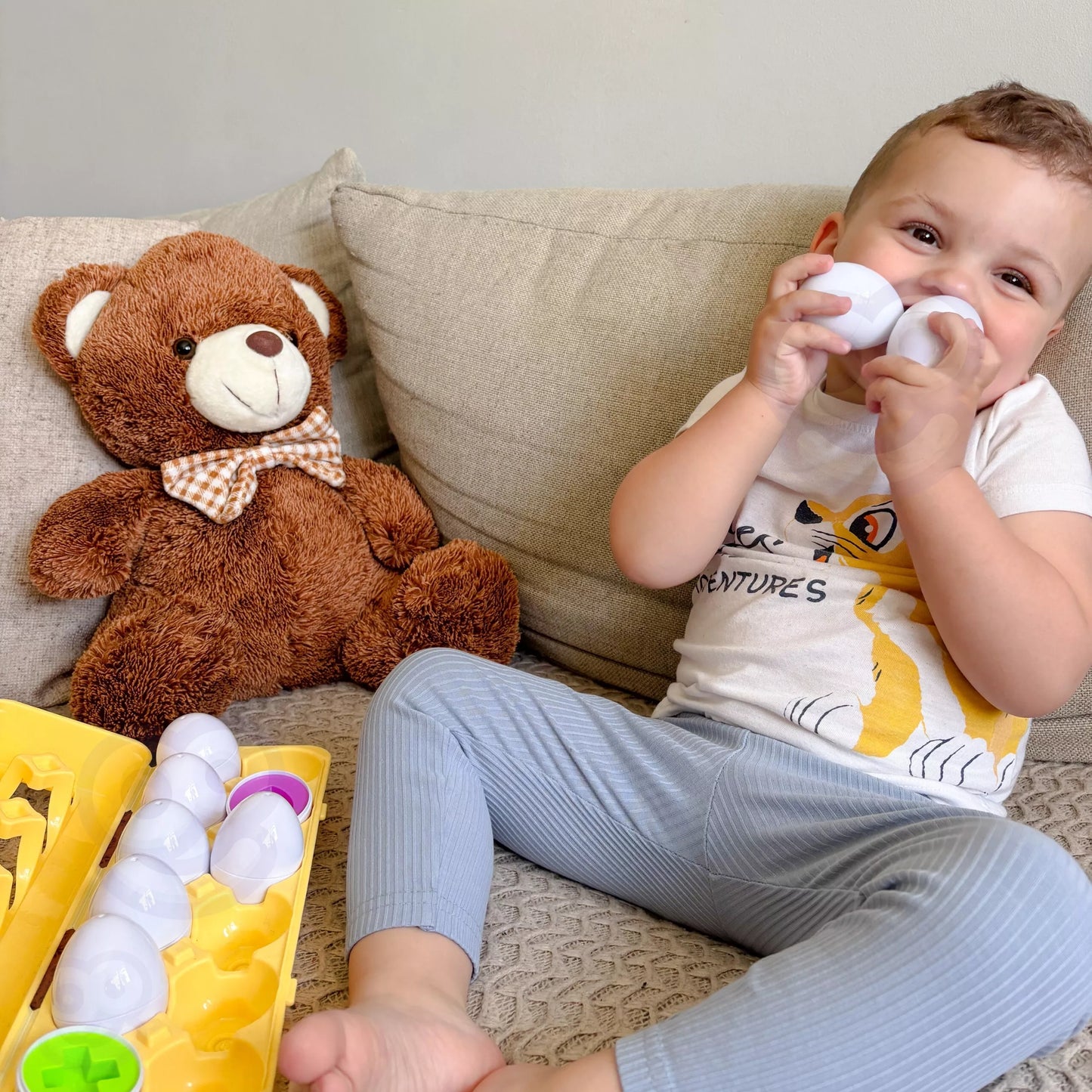 Woopie Montessori kiaušiniai – spalvų, formų ir logikos pažinimas
