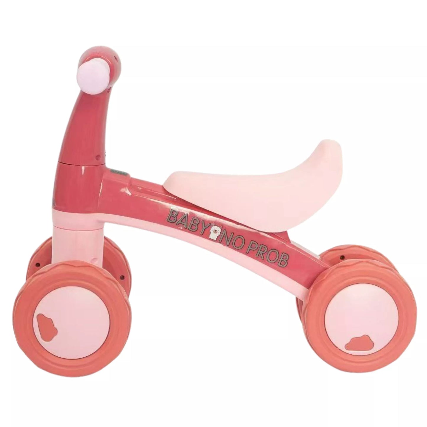 WOOPIE rožinis keturračio tipo balansinis dviratukas