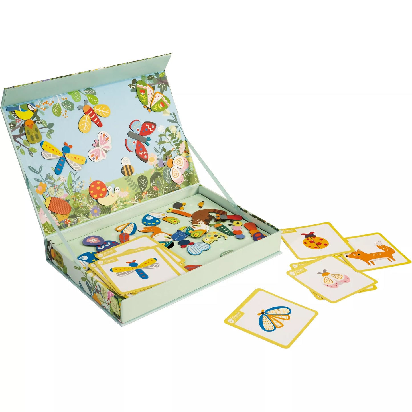 Magnetinės dėlionės Gyvūnai Lentos blokai Dėlionės atmintis 66 vnt.