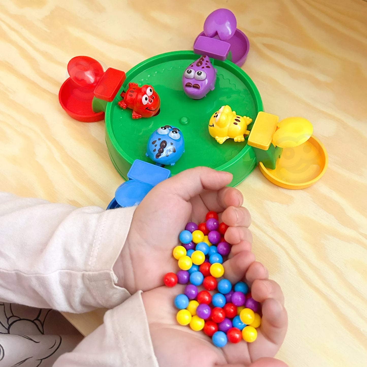 „WOOPIE“ arkadinis stalo žaidimas – „Alkanas laimingas varliukas ir krokodilai“, vaikams nuo 3 metų