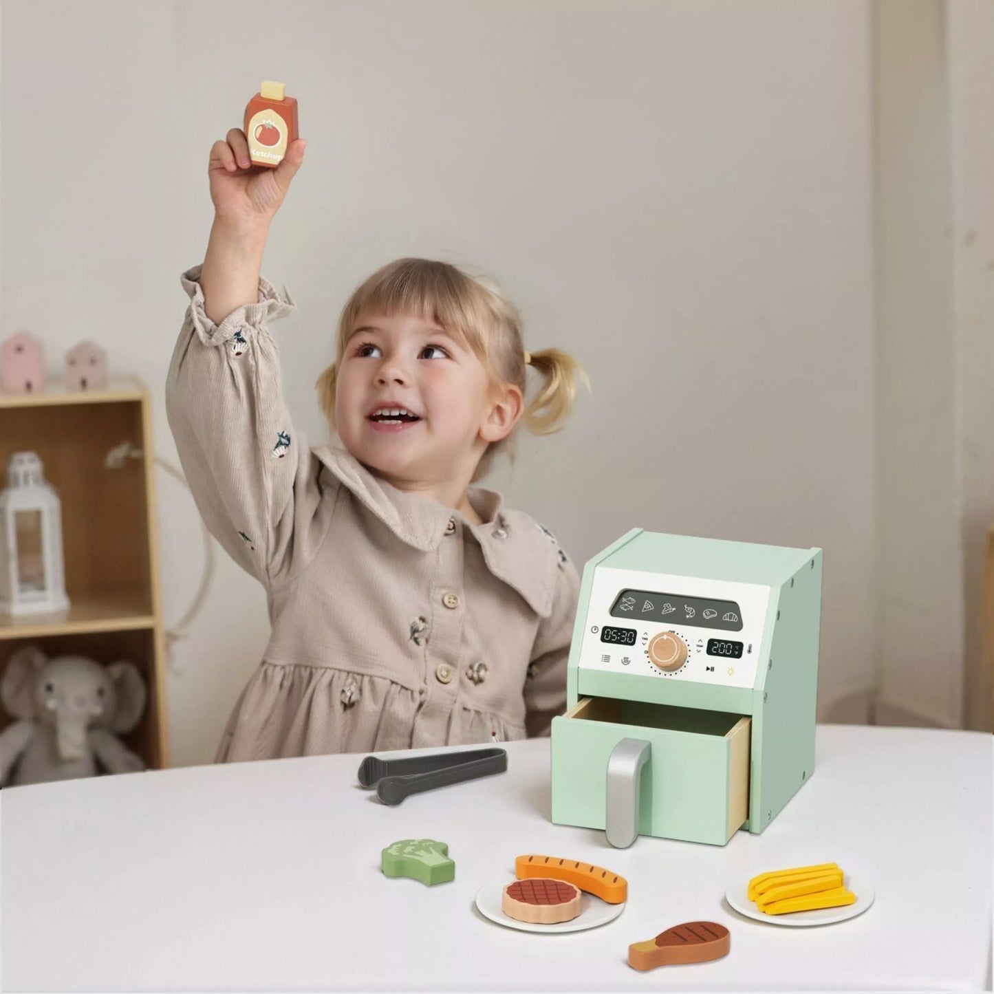 TOOKY TOY medinė karšto oro gruzdintuvė