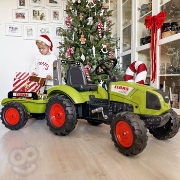 Didelis pedalinis traktorius su priekaba 3 metus