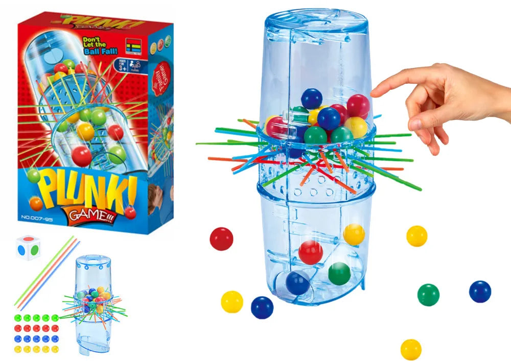 „Falling Balls Tower“ – įgūdžių žaidimas su lazdelėmis ir kamuoliukais