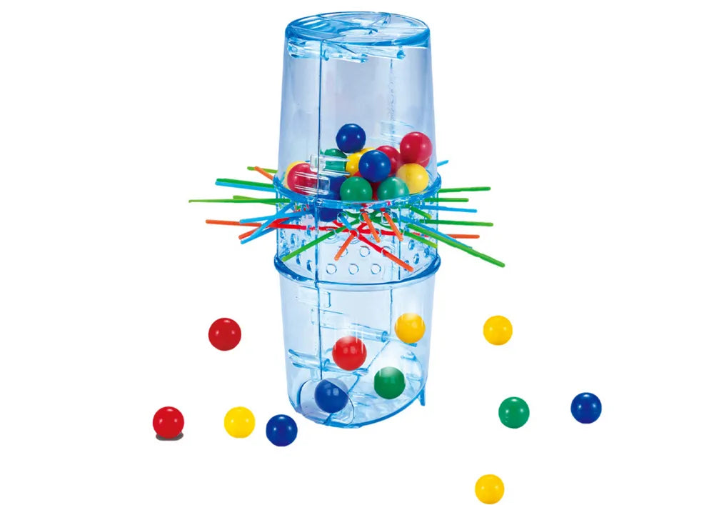 „Falling Balls Tower“ – įgūdžių žaidimas su lazdelėmis ir kamuoliukais