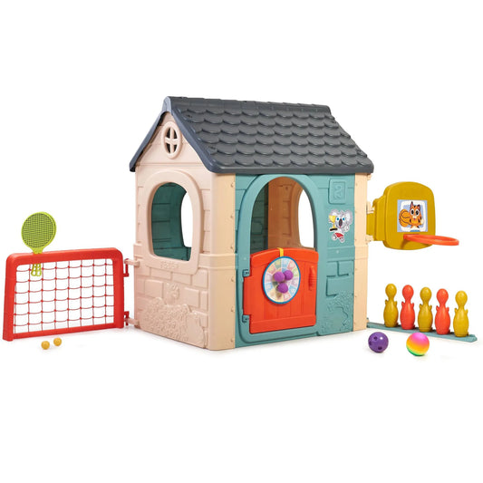 FEBER „Casual 6in1 Activity House“ – sporto ir žaidimų namelis vaikams, 3+