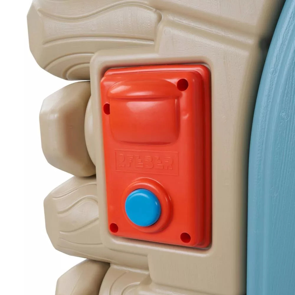 FEBER didelis kasdieniškas sodo namelis su ištraukiamu suolu, rąstinė trobelė