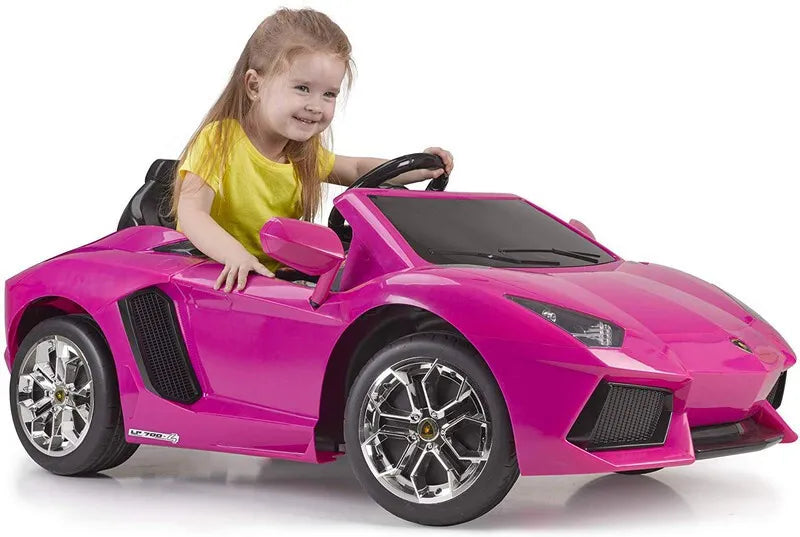 „FEBER Lamborghini Aventador“ rožinis elektrinis automobilis