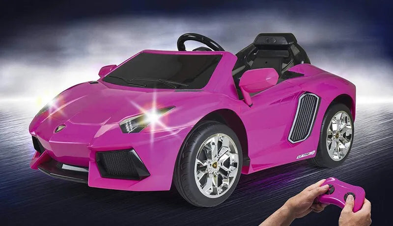 „FEBER Lamborghini Aventador“ rožinis elektrinis automobilis