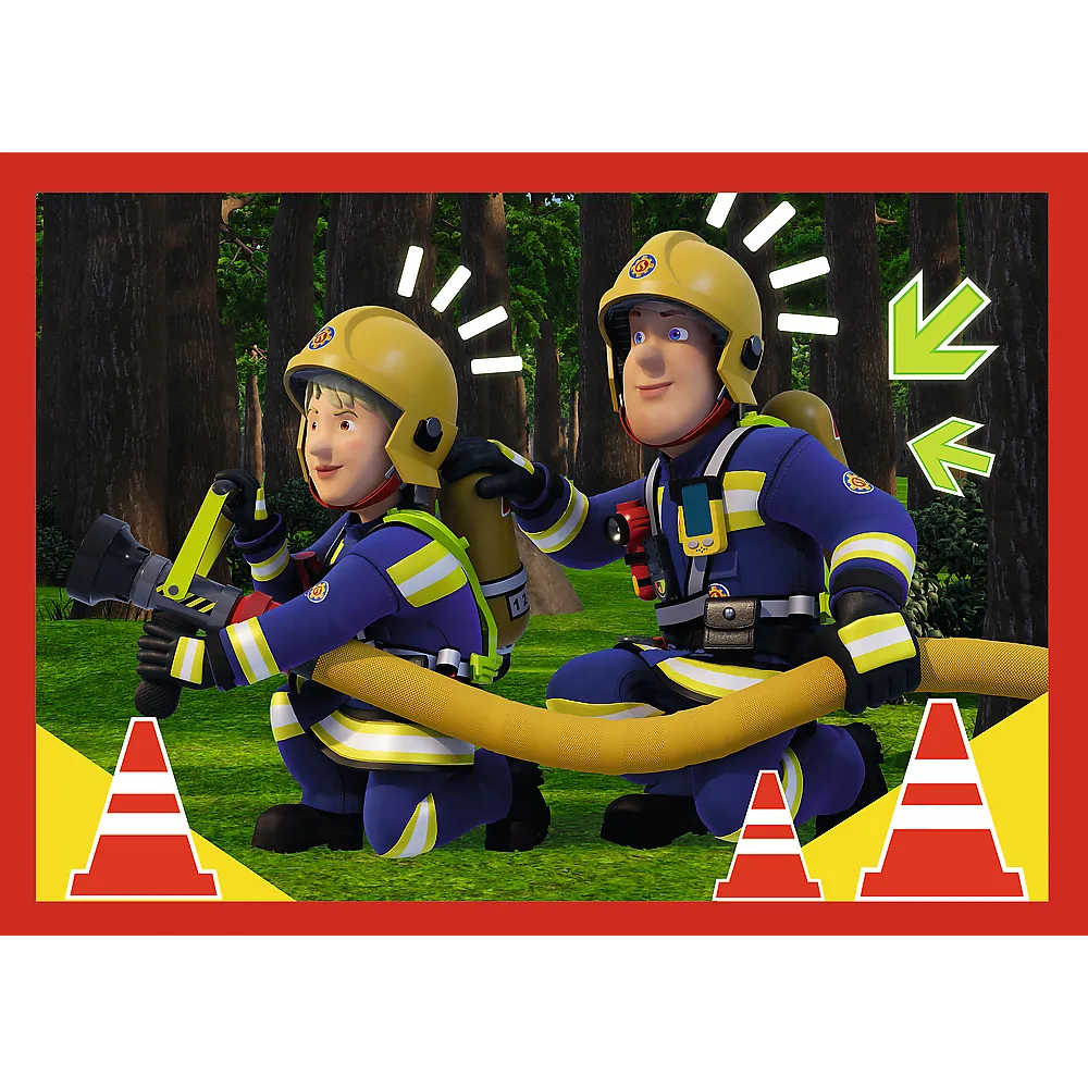 Fireman Sam – „Adventures“ 4‑in‑1 dėlionės vaikams