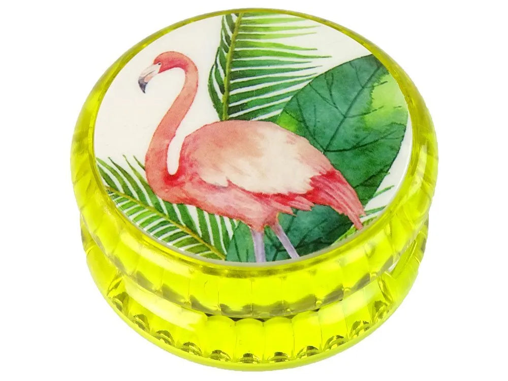 Flamingo tematikos geltonas jojo