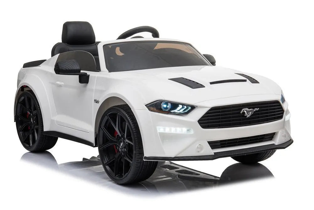 Ford Mustang GT Drift SX2038 – baltas elektromobilis vaikams