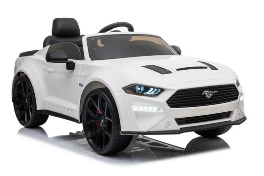 Ford Mustang GT Drift SX2038 – baltas elektromobilis vaikams