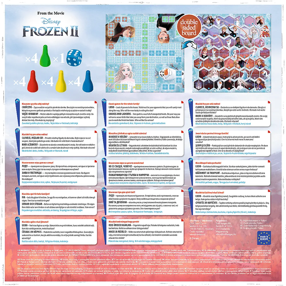 Frozen 2in1 stalo žaidimas vaikams