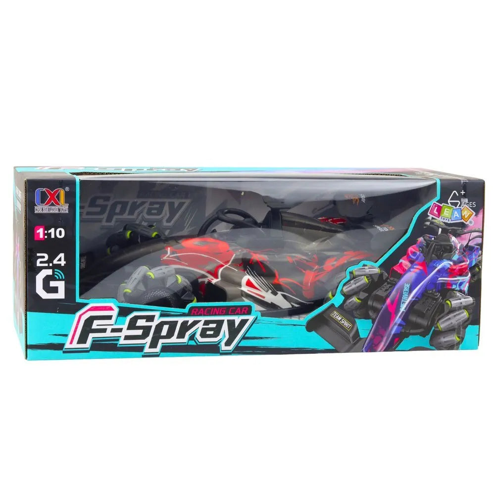 „F‑Spray RC 1:10“ – 1:10 lenktyninis automobilis su garų efektu, LED ir 360° funkcija