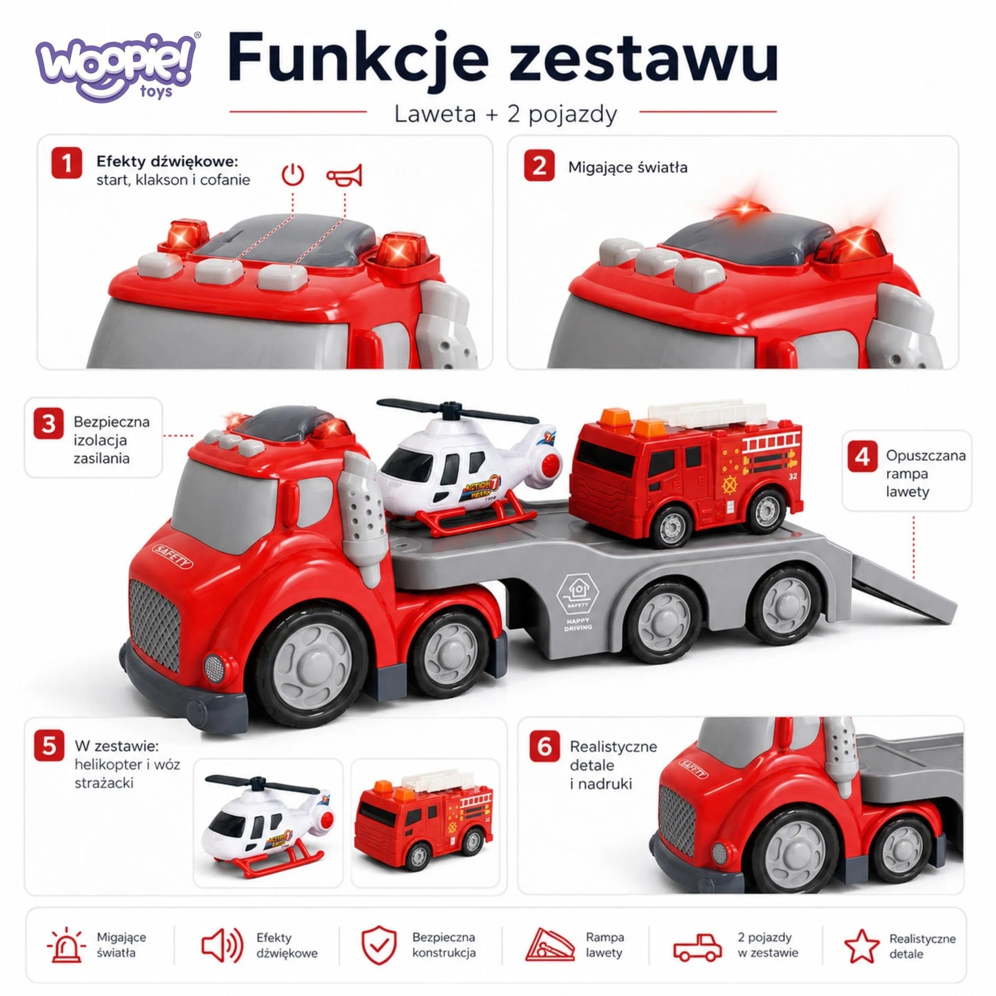 Gaisrinės technikos gabenimo sunkvežimis