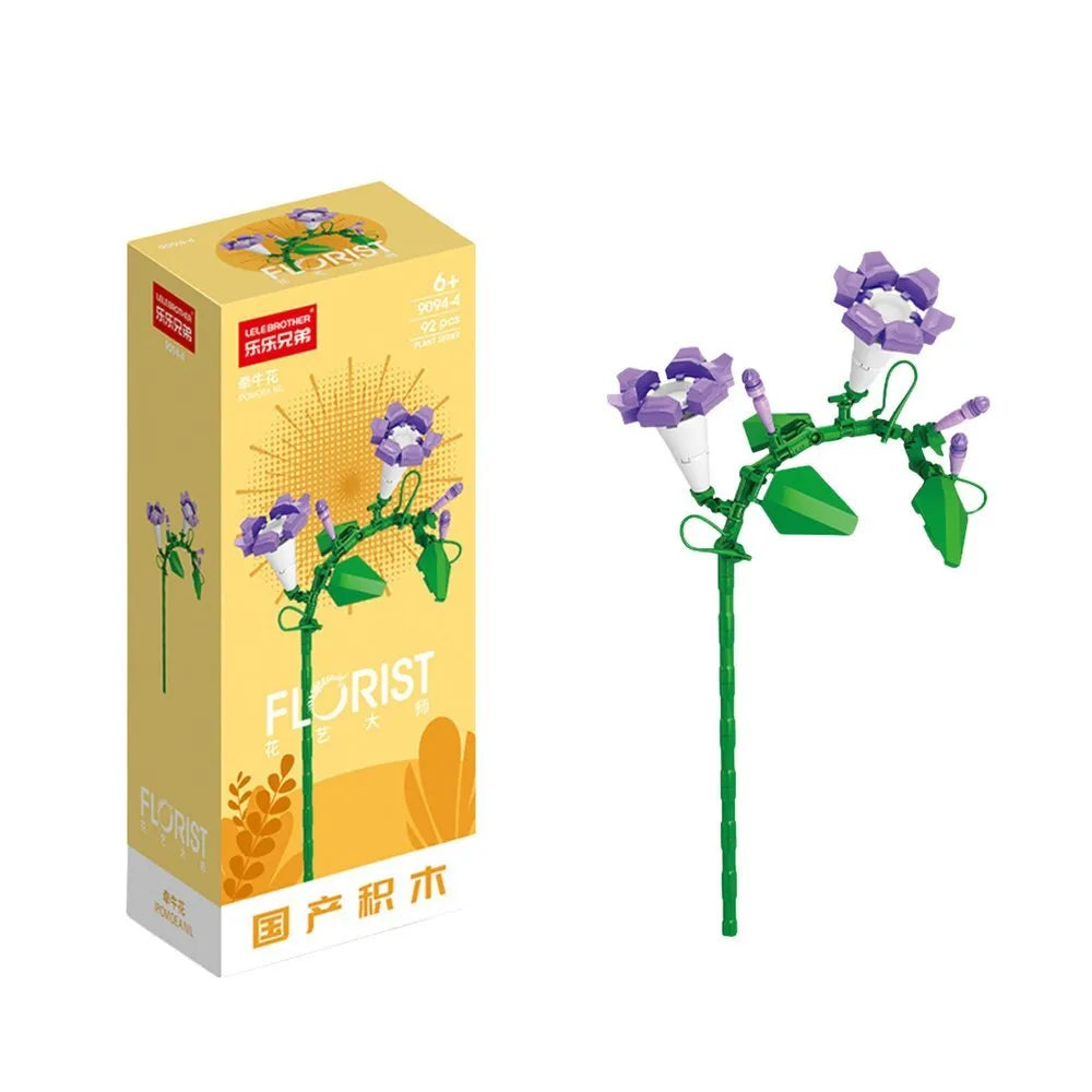 Gėlių konstruktorius „Flower Building Blocks“ – 56–245 detalių