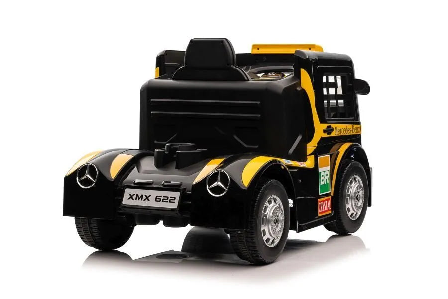 Geltonas Mercedes XMX622 elektromobilis vaikams