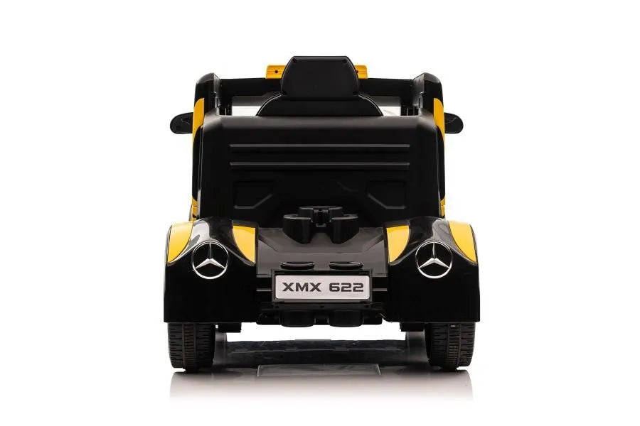 Geltonas Mercedes XMX622 elektromobilis vaikams