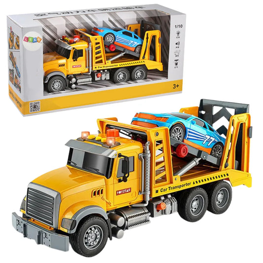 Geltonas tralas su sportiniu automobiliu 2in1