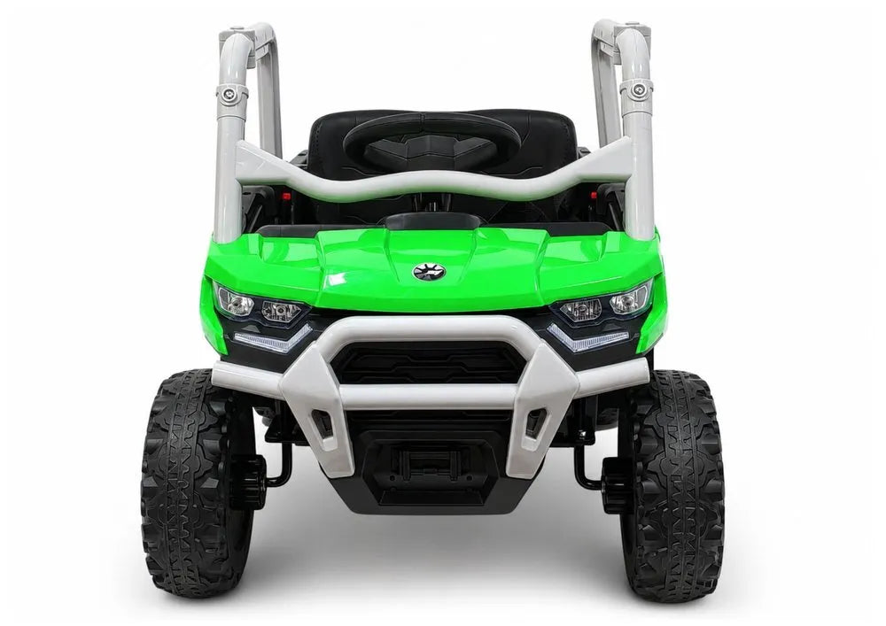 GTS2299‑H 24V žalias akumuliatorinis 4×4 elektromobilis vaikams