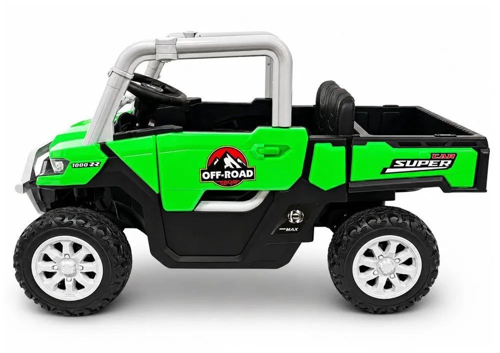 GTS2299‑H 24V žalias akumuliatorinis 4×4 elektromobilis vaikams