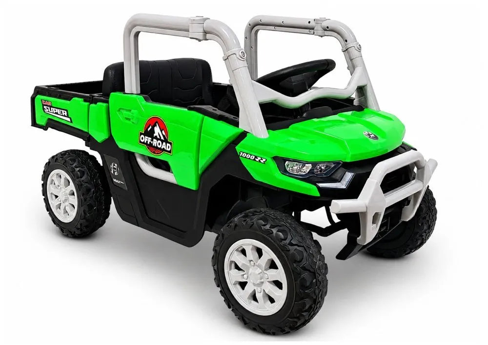 GTS2299‑H 24V žalias akumuliatorinis 4×4 elektromobilis vaikams