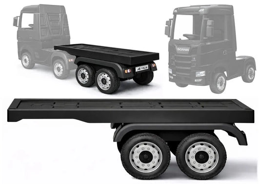 HL358 Mercedes Scania Actros juodas vilkikas su puspriekabe