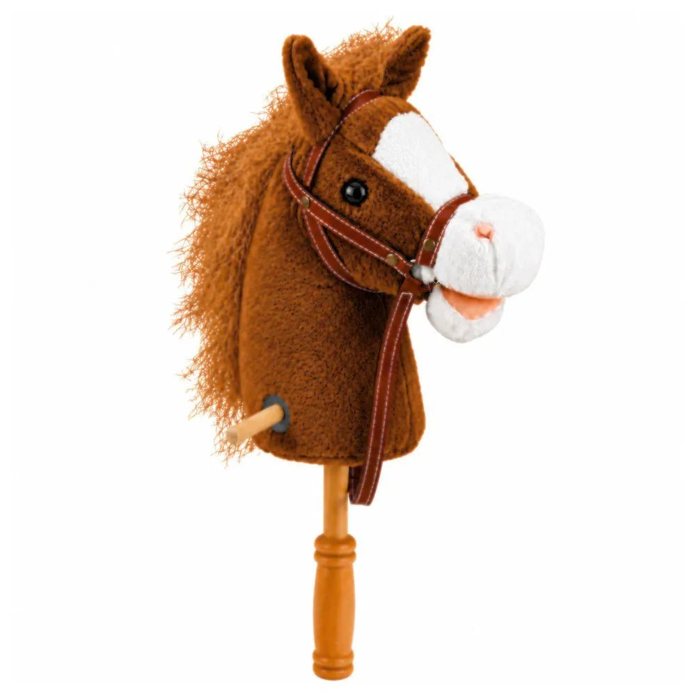 Hobby Horse – rudas, 100 cm, su garsais ir ratukais